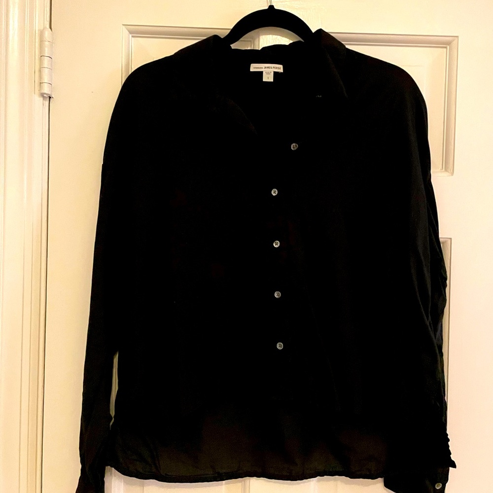 James Perse black blouse